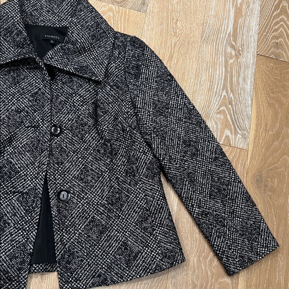 Talbots Houndstooth Shimmer Jacket - Picture 3 of 9